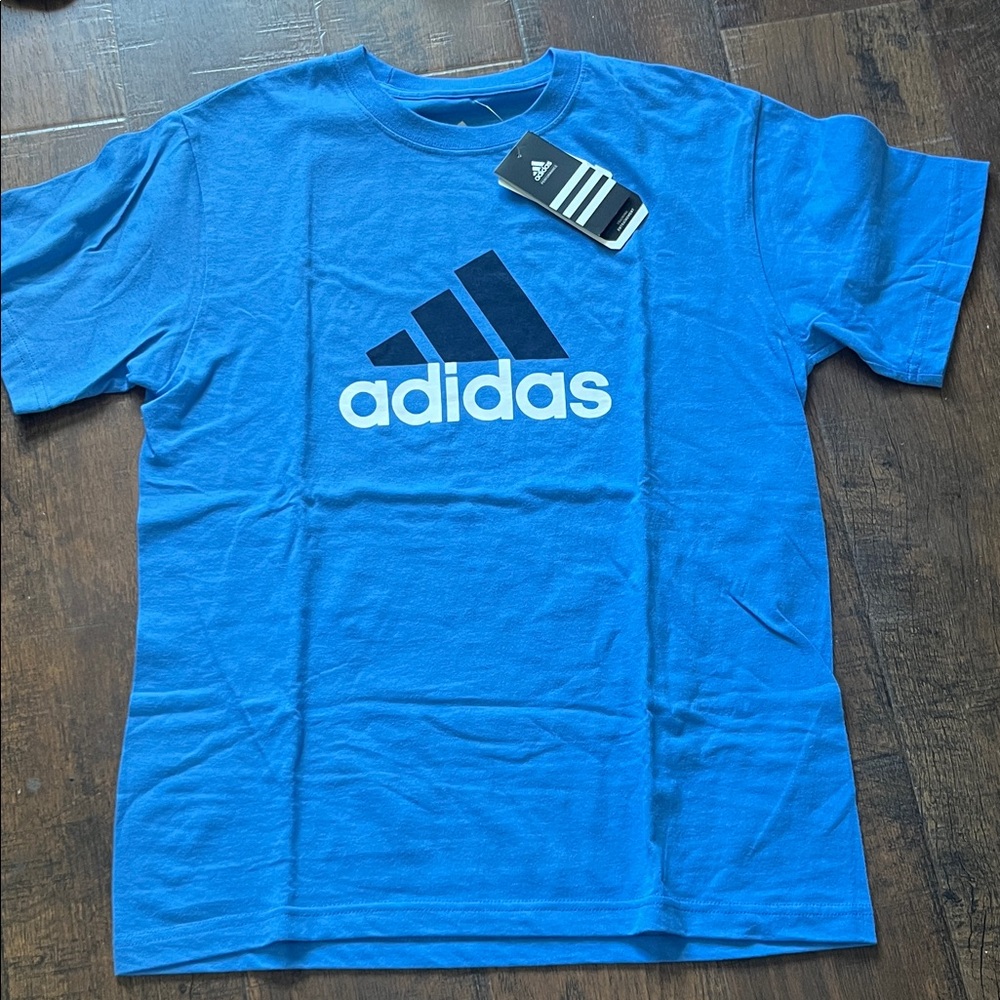 Adidas Classic Blue Tee with Logo